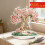 Balançoire d'arbre à fleurs japonaises et lapins,-SCB17843 5