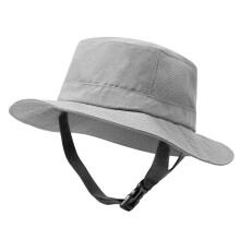 Unisex-Sommerhut, faltbares Design, breite Krempe zum-Hellgrau