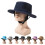 Unisex Foldable Hiking Hat Summer Sun Protection-Light gray 2
