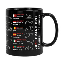 Elegant Black Ceramic Cup 2026 Formula Racing Theme Mug with