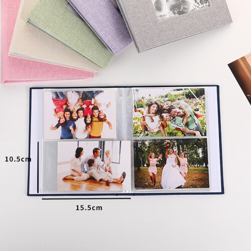 4x6 Photo Book With Front Window Acid Clear Protective-Pink 1