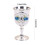 2Pcs Elegant Embossed Metal Wine Drinking Cup Goblet With-1 4
