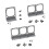 4cm Bridge Bracket Fan Frame CPU Cooling Rack for Computer Chassis Graphics Card Cooling Support Rack CPU Fan Holder 8