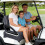 Premium Polyester Golf Cart Seat Protector Gentle Yet-Blue 3