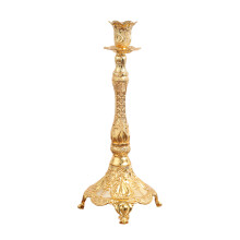 Luxuriöser goldener Kerzenständer mit-Goldener Einzelkopf
