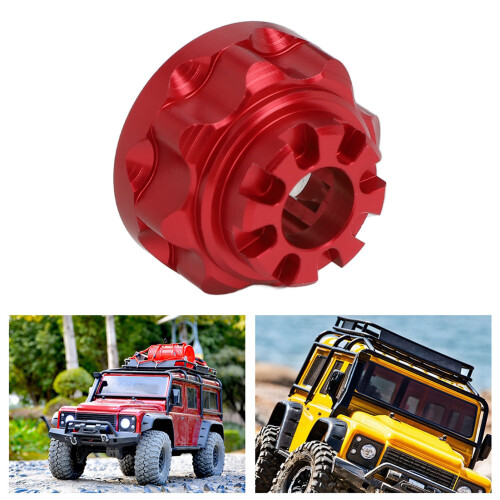 Custodia del differenziale in alluminio rosso per auto RC 1/10. 1