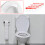 4Pieces Child Potty Training Splash Guard Block Leaks With Thick 3
