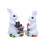 2Pcs Easter Themed Rabbit Sculpture Resin Art Piece For Table 1
