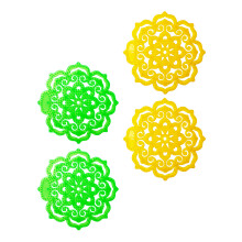 4pack Urinal Deodorizer Screen, Urinal Cakes-2 yellow 2 green