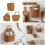 Natural Willows Wall Basket Hanging Planter-Oval hanging basket 3
