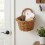 Natural Willows Wall Basket Hanging Planter-Oval hanging basket 6