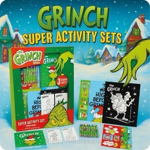Grinch Christmas Activity Book Set for Kids 1
