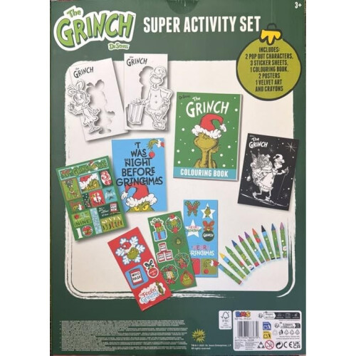 Grinch Christmas Activity Book Set for Kids 2