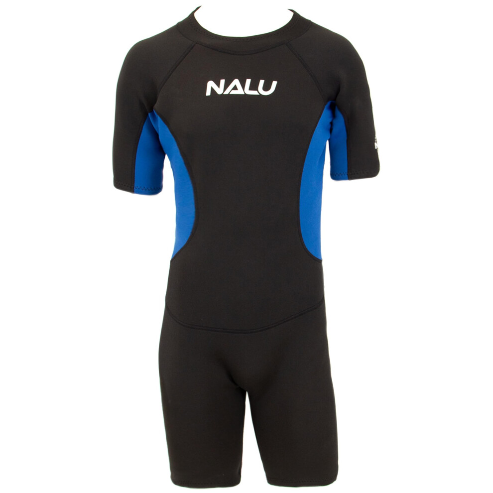 Kandy Toys (Blue, 28" Chest - 8-9 Years) Kids Shortie Wetsuit 3Mm Neoprene Wet Suit For Boys & Girls