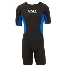 (Blue, 38" Chest) Adults Shortie Wetsuit 3mm Neoprene Wet Suit for Men & Women