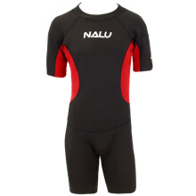 (Red) Shorty Wetsuit Age 11-12 NALU Beach Short Sleeve Suits