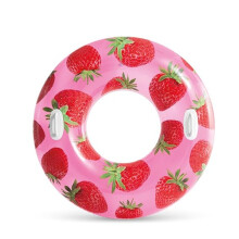 Inflatable Fruit Swimming Ring Float Tube with Handles