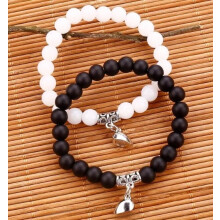(ZJ12157) Hot Selling Friendship Spider Love Magnetic Attraction Cat Bracelet Beaded Elastic Adjustable Couple Holiday Bracelet