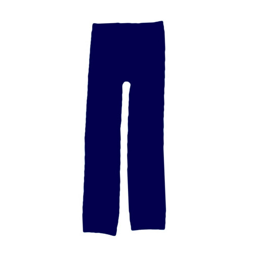 Χοντρό κολάν για κορίτσια Ninth Pants με φλις επένδυση, ζεστό παντελόνι σε μπλε σκούρο 1