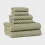 Ensemble de 6 serviettes de bain texturées à pois Performance Plus 1
