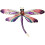 Dragonfly broche krystal rhinsten dame mode nål 1