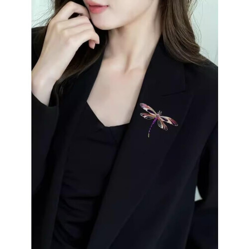Dragonfly broche krystal rhinsten dame mode nål 1