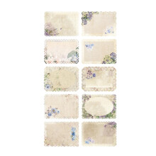 Vintage blondemønsterpapir til scrapbooking 10 stk.