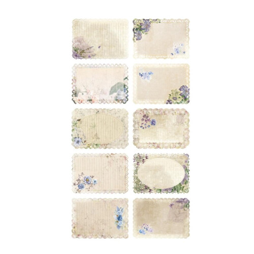 Vintage blondemønsterpapir til scrapbooking 10 stk.