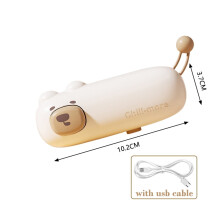 USB Charging Mini Sealing Machine Handheld Bag Sealer for Snack Bag Food Bag 2-in-1 Home Packaging Heat Sealer Kitchen Gadget