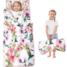 Floral Print Toddler Nap Mat with Carry Bag