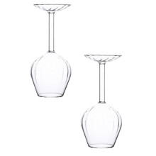 14 Fl Oz Long Red Glasses Upside Down Tableware Upside-Down Glass Adorable Glass Fun Glass for home decor and holiday displays