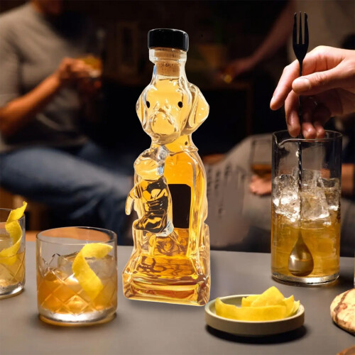 Carafe à whisky en forme de chien de chasse (1 pièce)