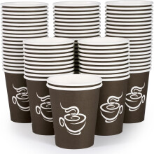 Vasos de café de papel marrones de 12 oz (paquete de 240)