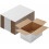 Verzenddozen 7x7x4 inch, wit, gegolfd karton, set van 40 1