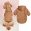 Fleeceforet hundehettegenser Myk varm genser Khaki XS 1