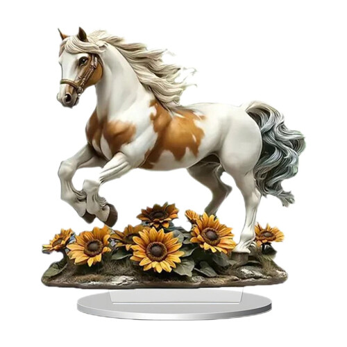 Horse Acrylic Desk Plaque 20x20cm 1