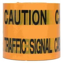 Underground Warning Tape Traffic Signal 150mm x 365m Orange PE Film Detectable Utility Marking Tape Excavation Safety Contractor