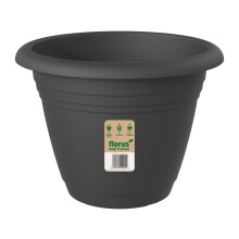 Elho Mediterran Campana Large Plant Pot 40cm Diameter Weather-Resistant Plastic Flowerpot Anthracite Outdoor