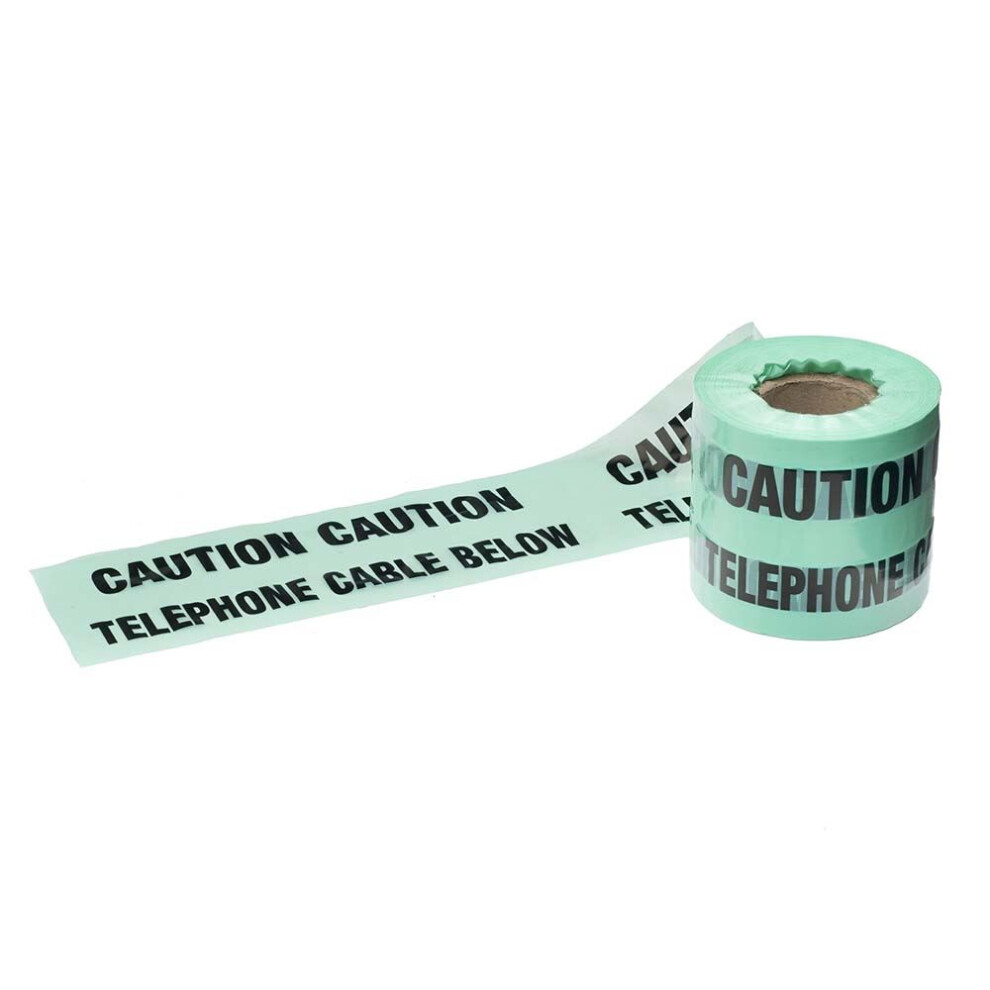 Underground Warning Tape Telephone 150Mm X 365M Green Pe Film Detectable Utility Marking Tape Excavation Safety Contractor 5027785811138
