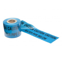 Underground Warning Tape Water Pipe 150mm x 365m Blue PE Film Detectable Utility Marking Tape Excavation Safety Contractor