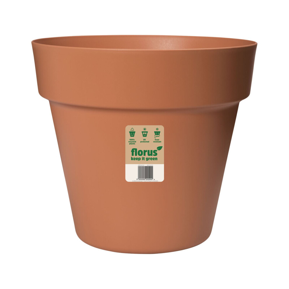 Elho Paris Plant Pot 30cm Weather-Resistant Plastic Terra Indoor Outdoor - Image 3