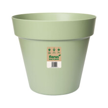 Elho Paris Extra Large Plant Pot 47cm Diameter Weather-Resistant Plastic Flowerpot Mint Green Outdoor