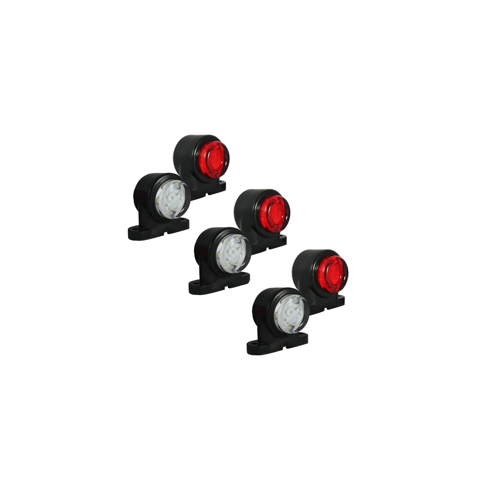 6X Corner Side Marker Led Lights Outline Lamp Truck Trailer Van Bus Red/White 11879169
