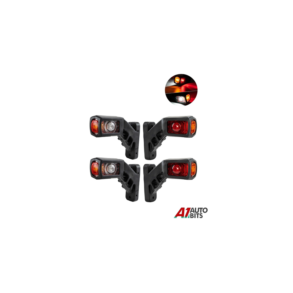 4 Recovery Side Marker Outline Led Lights Lamps 12 Volt 12V Trailer Truck Lorry 76935664