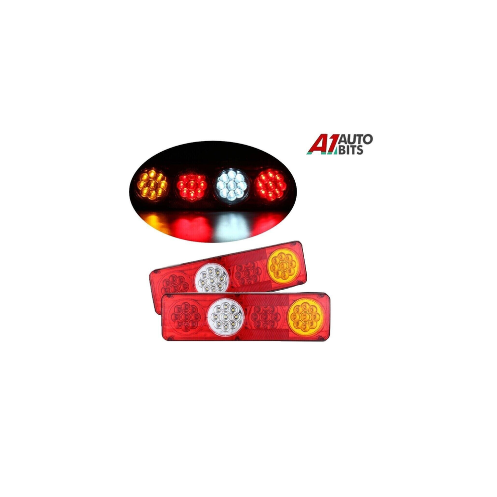 Pair 24V Led Rear Tail Lights Lamp 5 Function Trailer Caravan Truck Lorry 36 Led 83925788