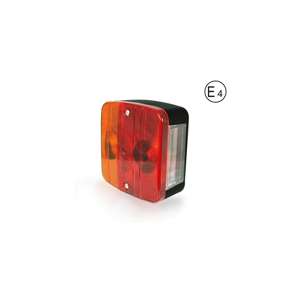 12V Rear Tail Square Lamp 4 Functions Trailer Caravan Truck Lorry E4 Mark Light 87969320