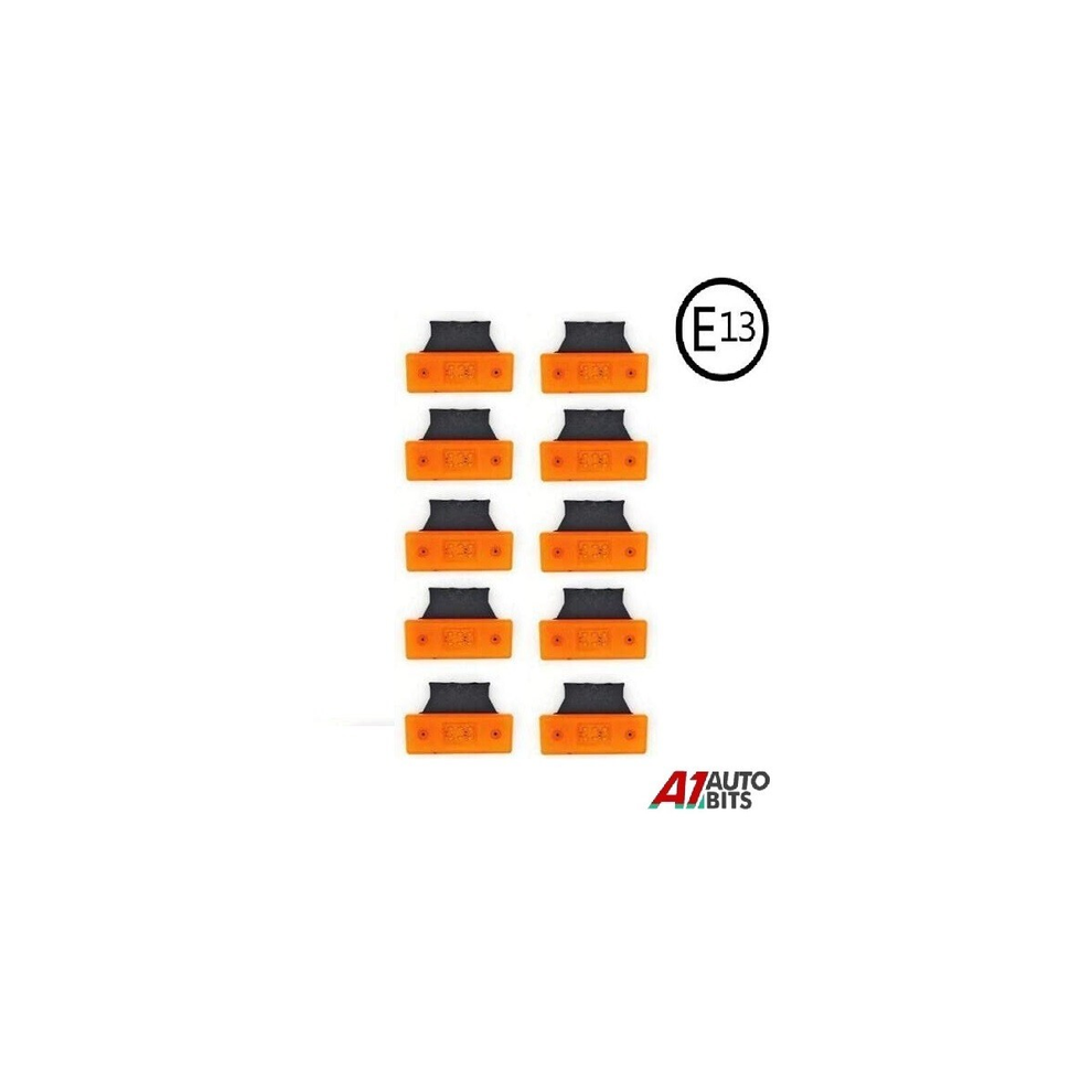 10 12V Led Side Marker Indicator Lights For Trailer Truck Lorry E13 Amber/Orange 36430581