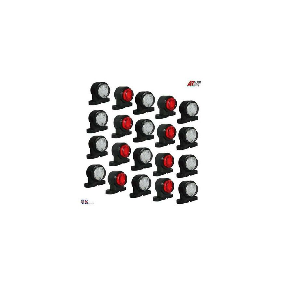 20X Mini Side Rubber Led Marker Lights Trailer Truck Lorry Camper Outline 12-24V 33436104