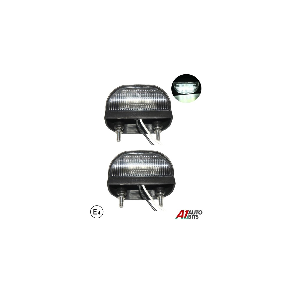 Rear Tail Led License Number Plate Lights X2 Truck Trailer Lorry 12V 24V Ip67 E4 48487870