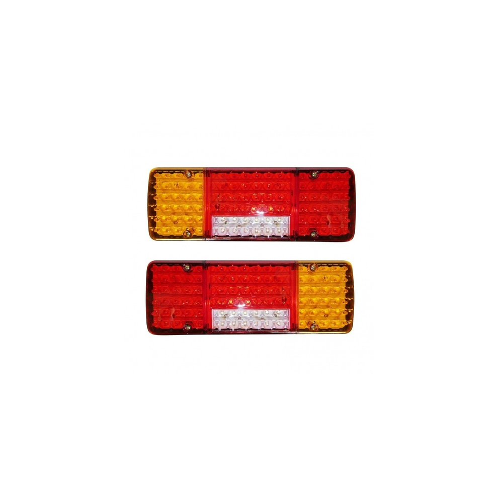 Pair 98 Led 24V Led Rear Tail Lights Lamp 5 Function Trailer Caravan Truck Lorry 00000071539416